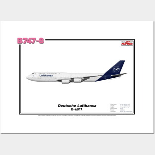 Boeing B747-8 - Deutsche Lufthansa (Art Print) Posters and Art